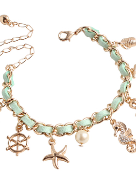 手链99克拉合金绒布夏季女