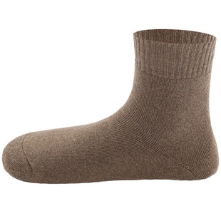 毛巾袜子男袜冬季纯棉加厚加绒中筒袜运动保暖防臭棉袜男士毛圈袜