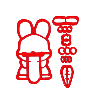 卡通馒头模具福寿喜字软陶土切字