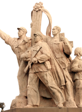 军人石材花岗岩部队摆放城市雕塑