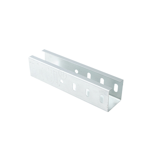 琼凯镀锌防火喷塑隔板大跨距线槽电缆线槽式铝合金桥架100*50*0.8