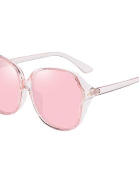 时尚浅色大脸炫彩膜防紫外线墨镜