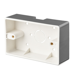 通用118型开关插座明装底盒 二位三位四位家用灰色明线盒超薄盒子