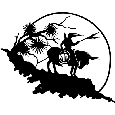 印第安北美部落战士酋长土著贴纸