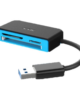SSK/飚王 SCRM330高速USB3.0读卡器多合一功能TF SD卡CF手机卡