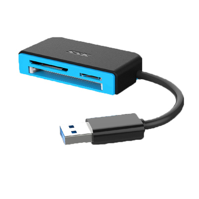 SSK/飚王 SCRM330高速USB3.0读卡器多合一功能TF SD卡CF手机卡
