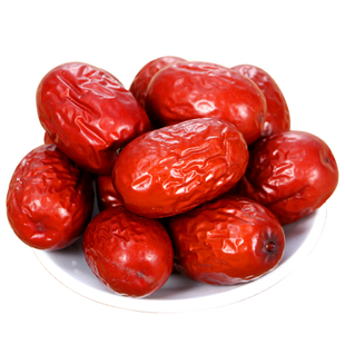 河南特产灵宝后地大枣原生态干枣1000g特级大枣肉厚干果2袋包邮