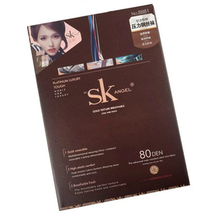 SK8881薄款女生铂金极耐压力纤体钢丝袜打底连裤袜80D强韧防脱
