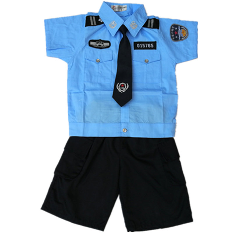 儿童黑猫警长角色扮演衣服