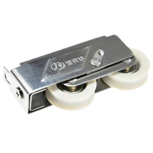 坚锐达A90铝窗双滑轮V型下轨道滚轮推拉移门导轨轮子老式重型门轮