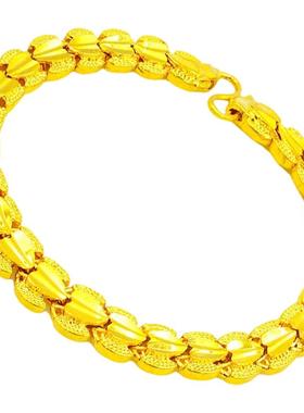 新娘镀黄金婚嫁礼物手环