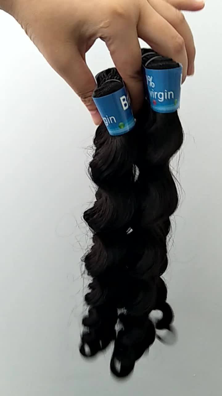 Wholesale Brazilian Natural Wave Hair Weft Good Quality Soft Durable