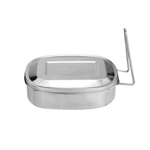 不锈钢饭盒班花麻辣料食品米饭盒学生复古长方形中式分格蒸饭盒