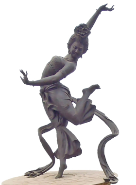 唐朝文化人物玻璃钢大型园林景观