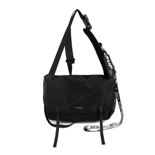 日系潮牌斜挎包男个性搭扣工装包机能风潮流街头单肩包男女邮差包