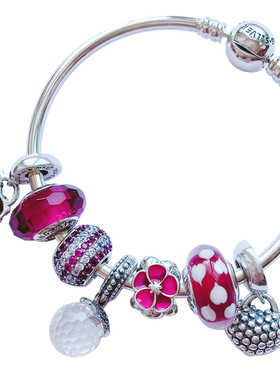 香港正生官网时尚个性风红色银饰