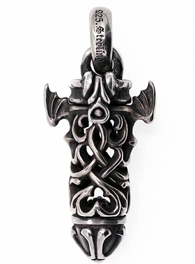 渡鸦万圣节情侣爱与恨手工银吊坠