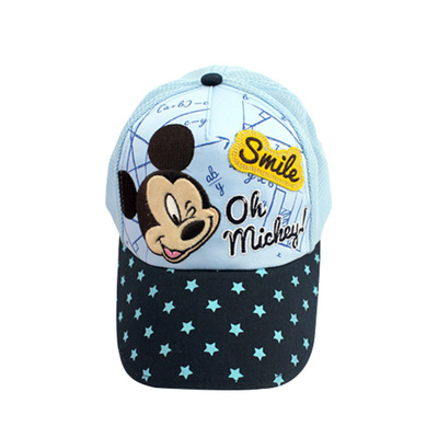 网眼帽棉儿童帽子迪士尼鸭舌帽子