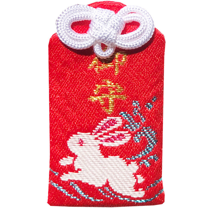 日本京都冈崎神社东天王金襕锦囊刺绣御守吊坠手机包包钥匙扣挂件