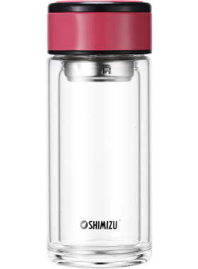 清水新品shimizu时尚双层玻璃杯