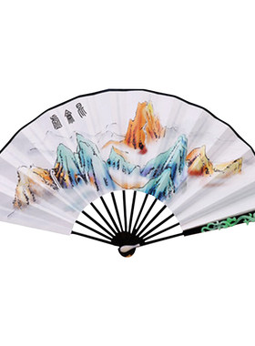 三生玉清昆仑扇10寸古风定制手绘