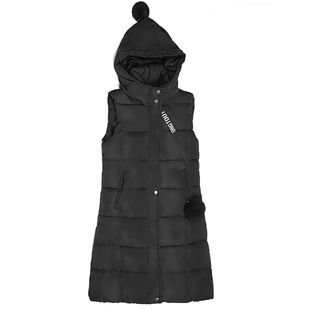 马甲女士中长款羽绒棉服秋冬天季韩版外衣背心女装坎肩套装