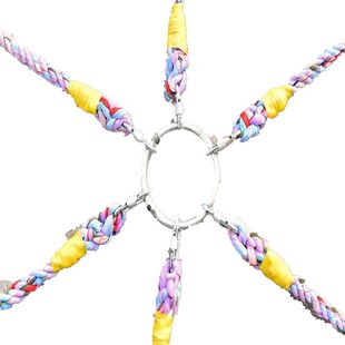 包邮趣味拔河绳布艺麻绳拔河绳三角多角多向跑男游戏拉大锯可定制