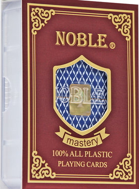 国高noble塑料扑克牌PVC桥牌磨砂