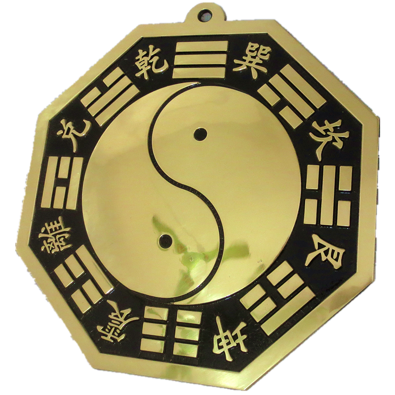 大號(hào)八卦鏡純銅陰陽(yáng)太極凸鏡家用大門(mén)掛件凹鏡化沖路尖角凸透鏡銅