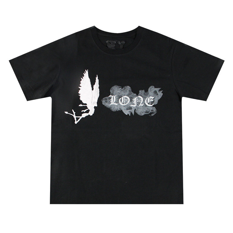 现货VLONE 大V情人节万圣节闪电联名日本限定黑白短袖T恤