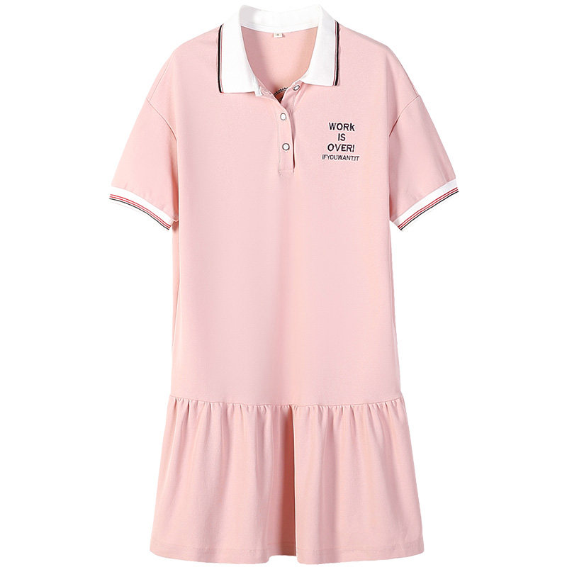 色彩旋律学院风POLO裙网格纹满300-30
