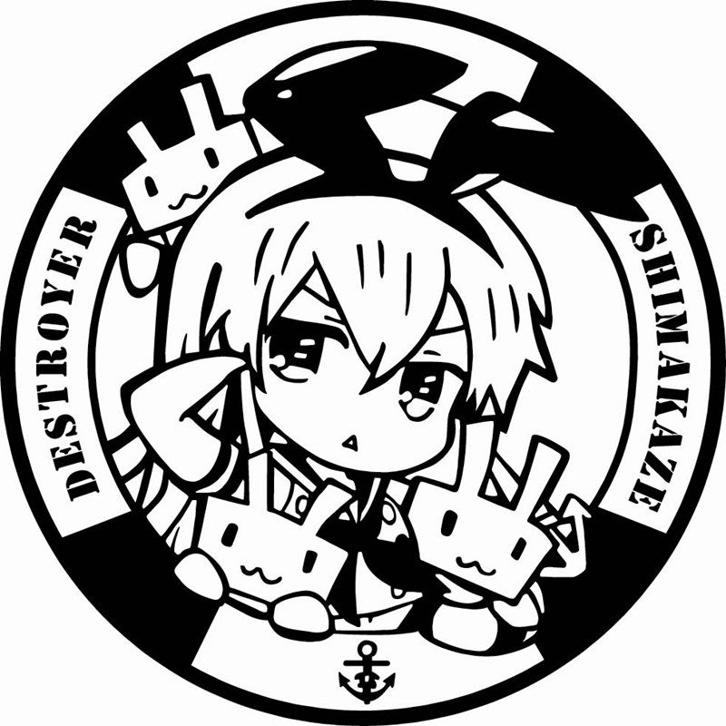 舰队岛风动漫游戏可移除个性贴纸
