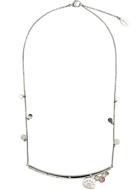 儿童日韩风长条微笑锁骨链