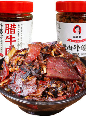 外婆菜炒腊肉瓶装即食湖南