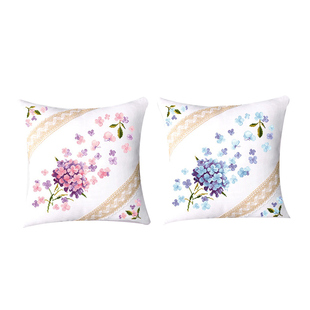 十字绣抱枕套自己绣梅兰竹菊植物花卉线绣客厅沙发背垫2024新款