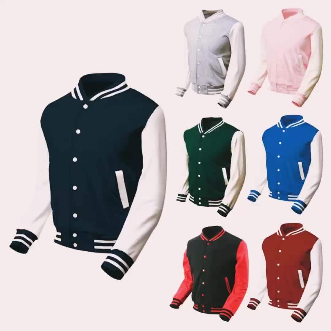 2018 Fashion Wholesale Blank Custom College Letterman Baseball Varsity