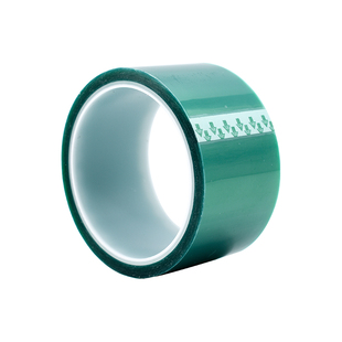 绿色pet高温胶带线路板电镀喷涂保护膜烤漆遮蔽保护胶带绿色PET屏幕保护膜耐温180℃/30min