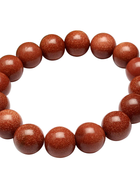 手珠天然水晶金砂石金沙石念珠