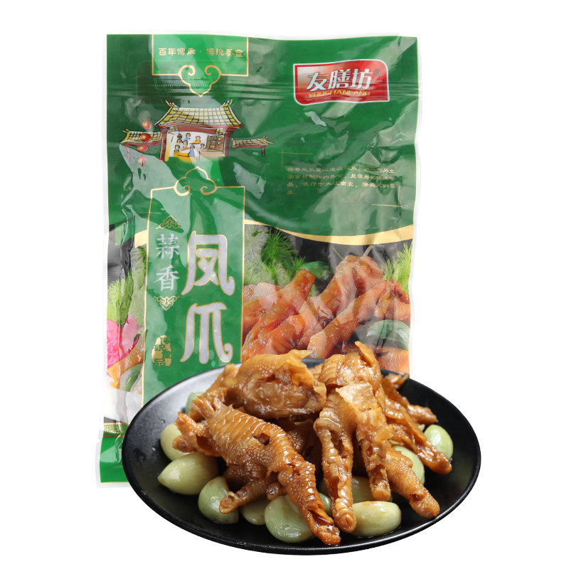 凤爪蒜香凤爪友膳坊无骨鸡爪即食