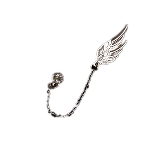 日韩潮流男士西装胸针翅膀领针领花配饰流苏水钻西服领扣外套配饰