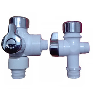 22管径自带隔电墙电热水龙头分水器3通2用淋浴分水阀18mm换转阀门