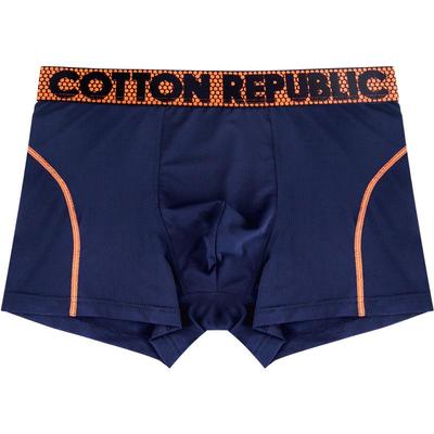 棉花共和国男士运动平角内裤