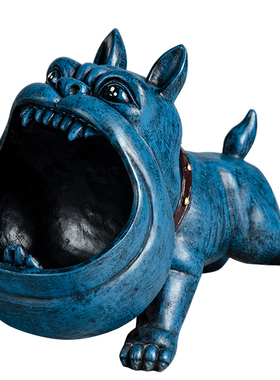 恶犬钥匙收纳盒摆件多功能烟灰缸