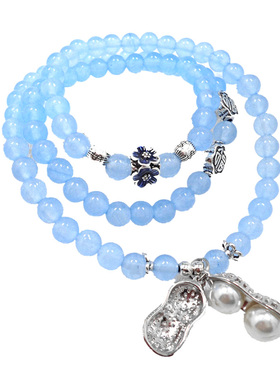 花生玉髓水晶多层手串新款