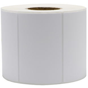 书写纸不干胶条码纸80-100mm40x45x50x60x70x90x100x120x150卷装亚光标签服装吊牌贴纸空白打码标打定做印纸