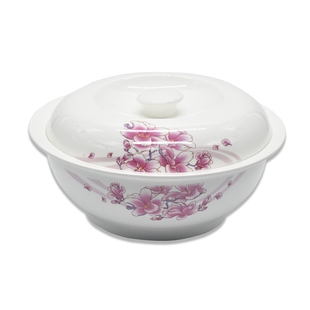 碗陶瓷汤碗汤盆大汤碗带盖子的碗汤碗大号家用10英寸带盖可微波炉