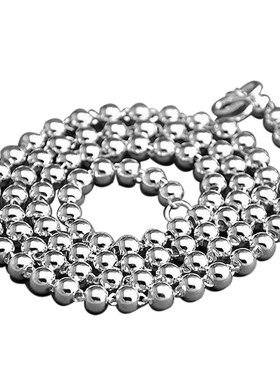 儿童纯银项链宝宝男女生日礼物