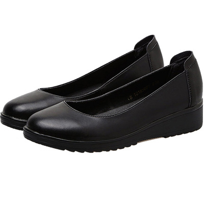 新款平底工作鞋厚底上