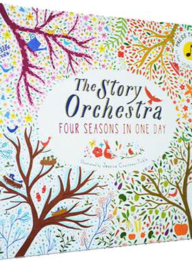 维瓦尔第 四季古典音乐发音书 The Story of Orchestra Four Seasons in One Day 英文原版绘本 布封收藏版