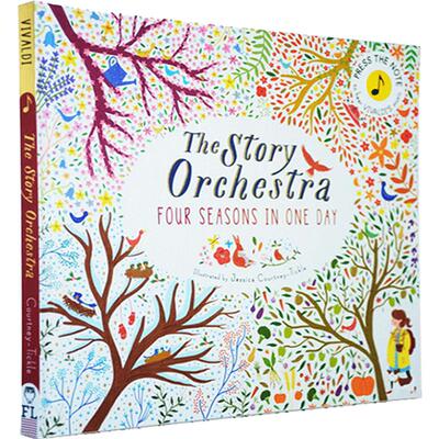 维瓦尔第 四季古典音乐发音书 The Story of Orchestra Four Seasons in One Day 英文原版绘本 布封收藏版